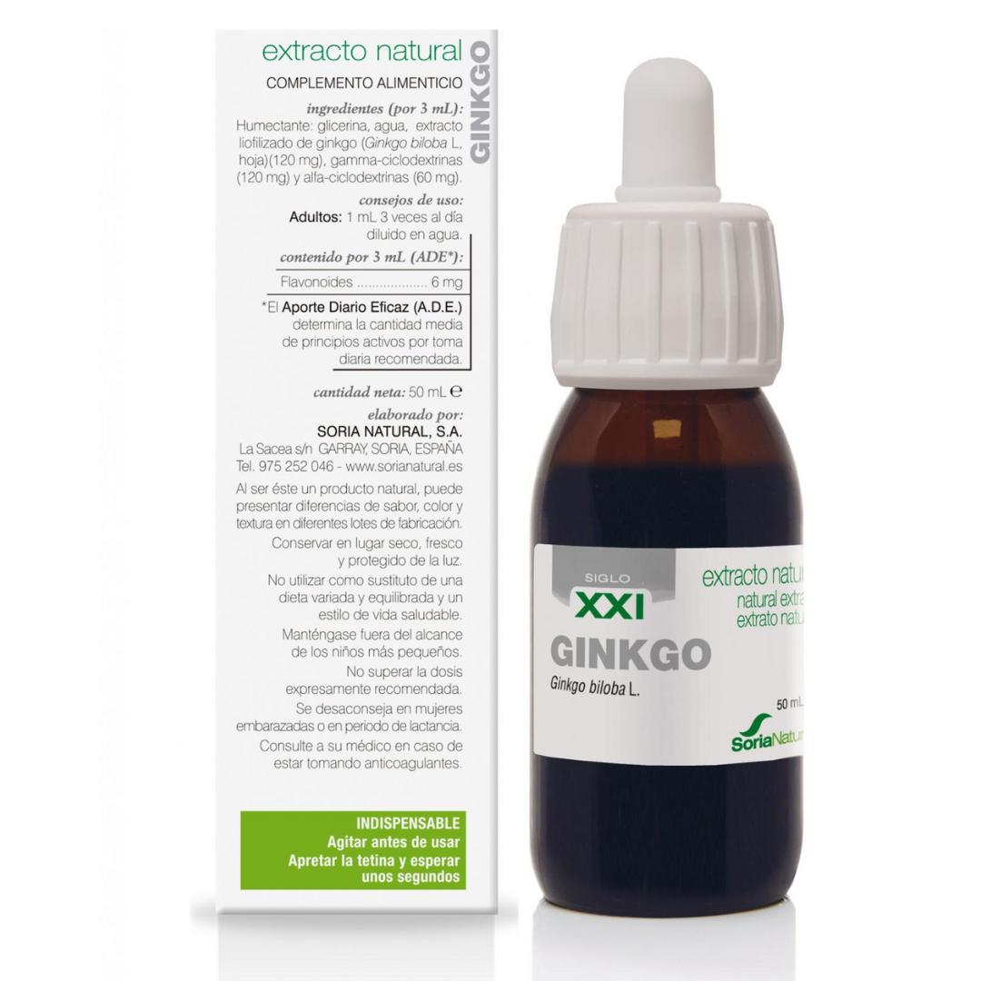 Ginkgo Biloba-Extrakt Soria Natural, 50 ml