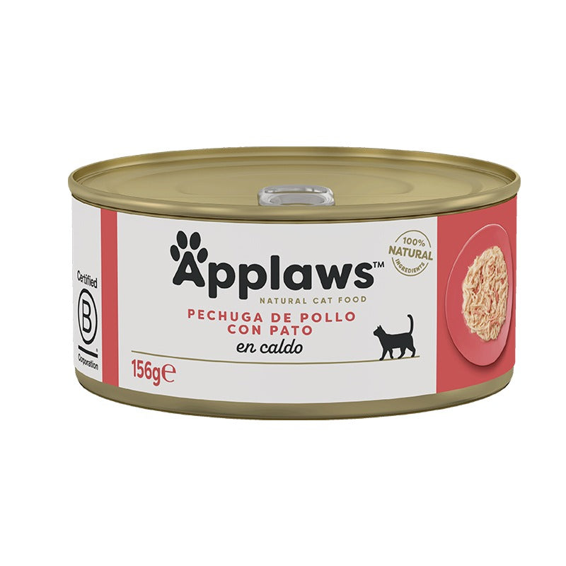 Applaws wet cat food, chicken and duck, 156 g
