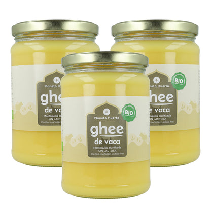 Pack 3xGhee clarified butter ECO Planeta Huerto 500 gr