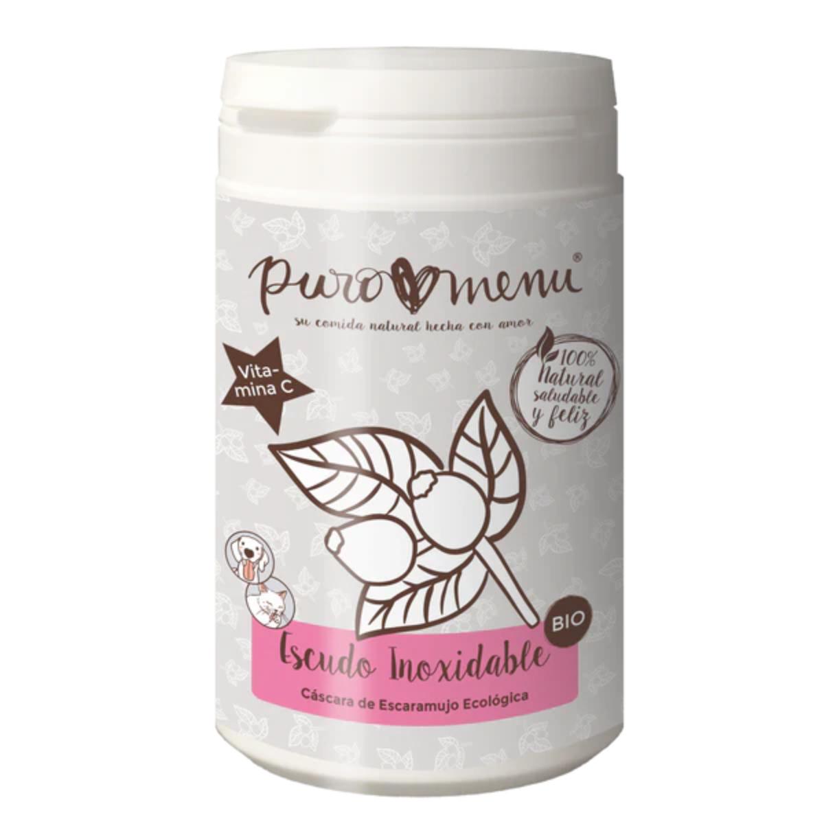 Escudo Inoxidable Cáscara de Escaramujo BIO Suplemento para perros y gatos Puromenu 150 g