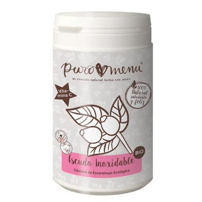 Escudo Inoxidable Cáscara de Escaramujo BIO Suplemento para perros y gatos Puromenu 150 g