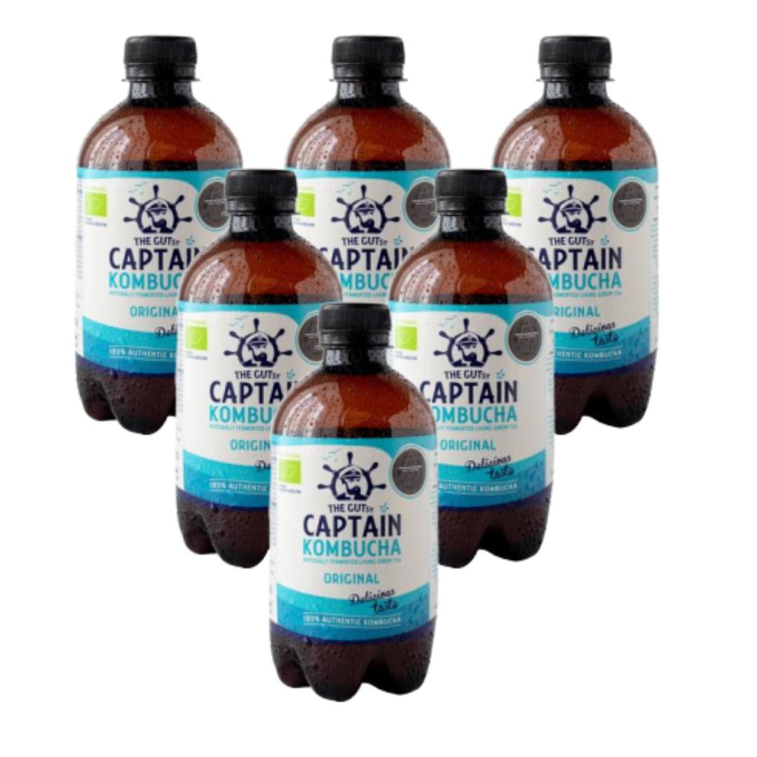 Pack 6X Bebida Kombucha BIO original Captain Kombucha 6L