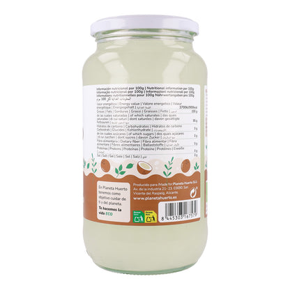 Confezione 3x Olio di cocco vergine ECO Planeta Huerto 1L