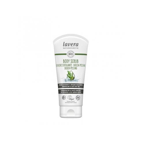 Organic green coffee and rosemary body scrub, Lavera 200 ml