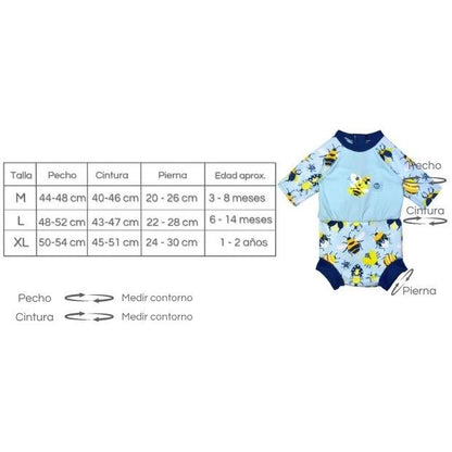 Happy Nappy Combinaison solaire Up & Away Splash about taille XL