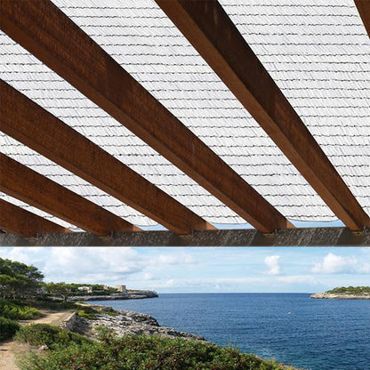 Zonneschermgaas Sun Net 70% Nortene wit 3x4 m