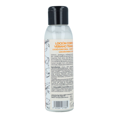 Lotion corporelle répulsive à la citronnelle Verano Tranquilo NaturaBIO 100 ml