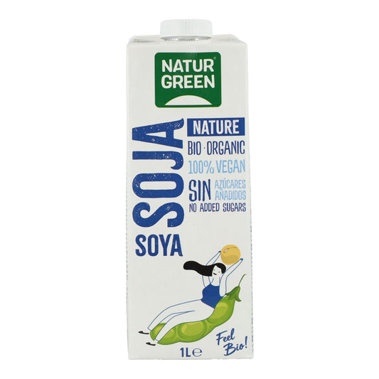 Boisson au soja Nature sans sucres NaturGreen, 1 L