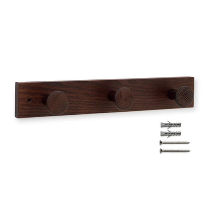 Ash tree hanger with 3 textured knobs, lilac