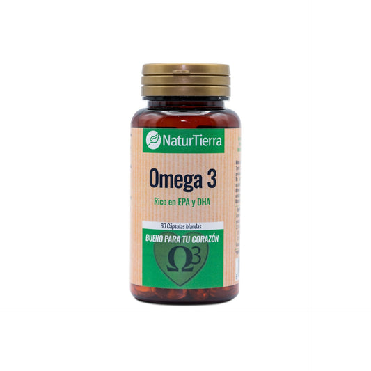 Omega 3, 80 mjuka kapslar. NaturTierra