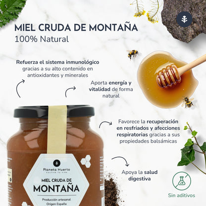 Planeta Huerto Raw Mountain Honey 1 Kg