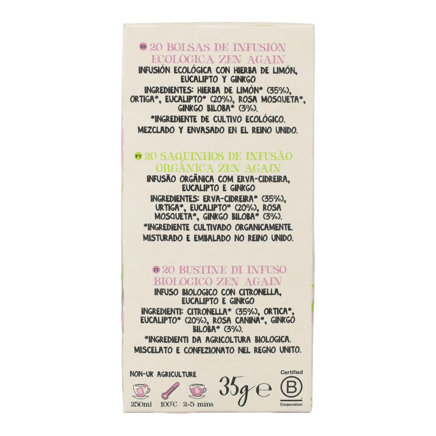 Feel Zen Bio Cupper tepåsar 20 påsar