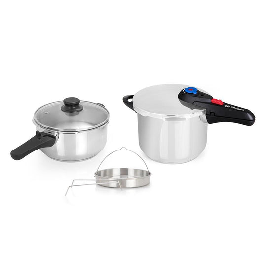 Snelkookpan HP Duo Express 4 + 6 liter Orbegozo