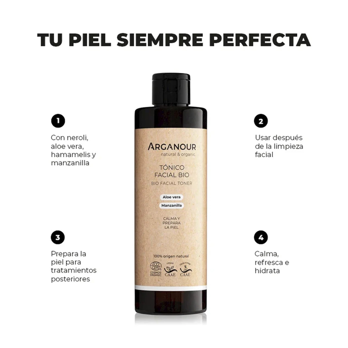 Tónico facial BIO Arganour 250 ml