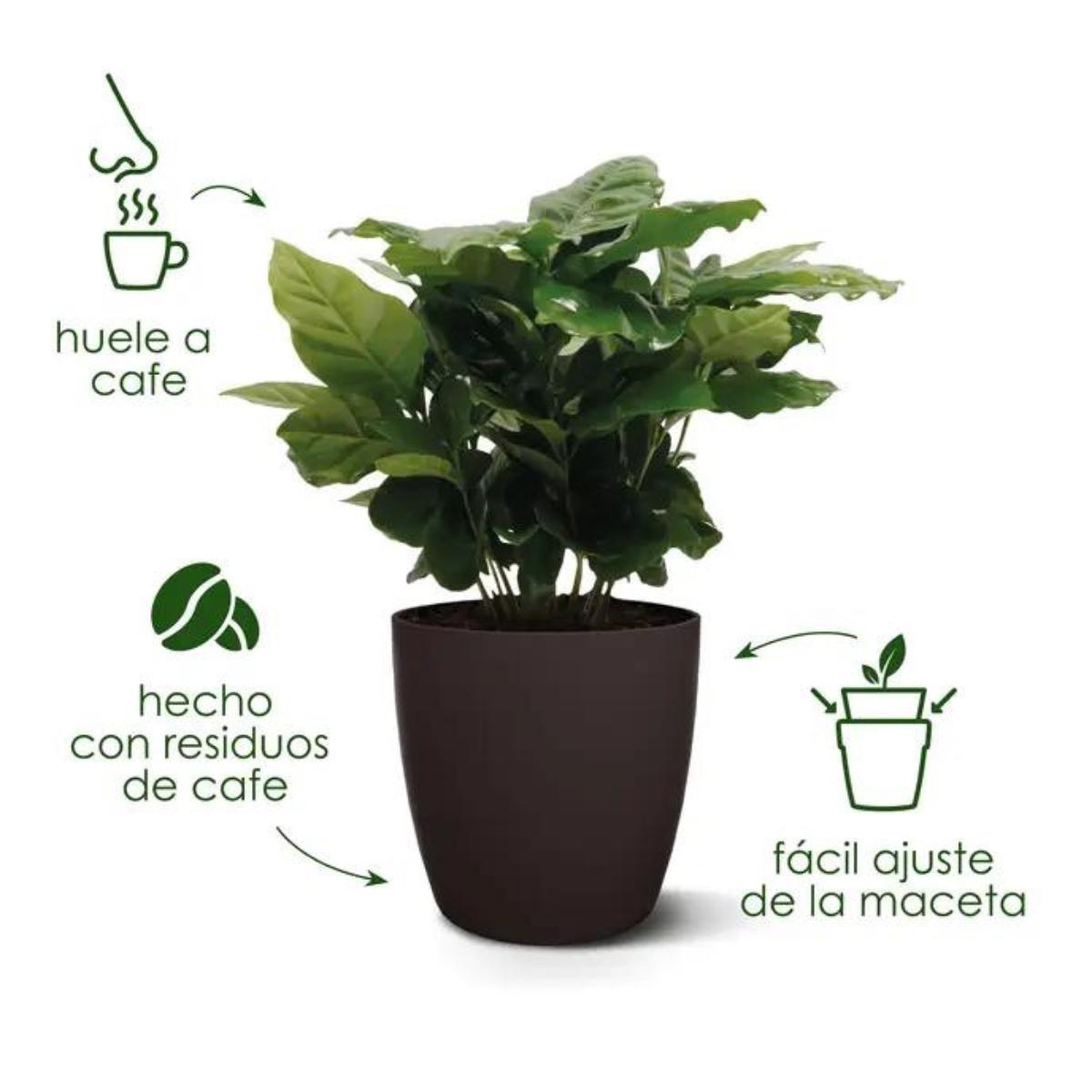 Fioriera riciclata Coffee Collection Round Elho 18 cm