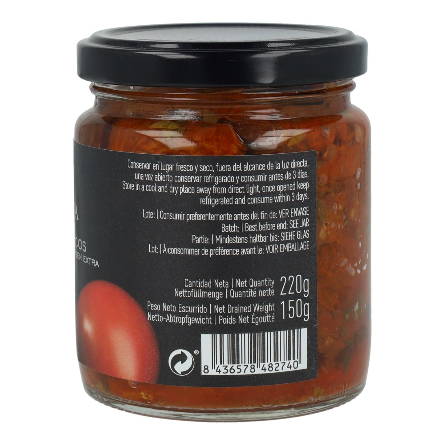 Tomates séchées au soleil à l'huile d'olive extra vierge La Chinata 220 g