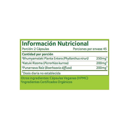 Liver Kidney Organic India 90 kapslar