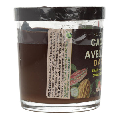 Crema vegana al cacao fondente con nocciole biologiche Sol Natural 200 g
