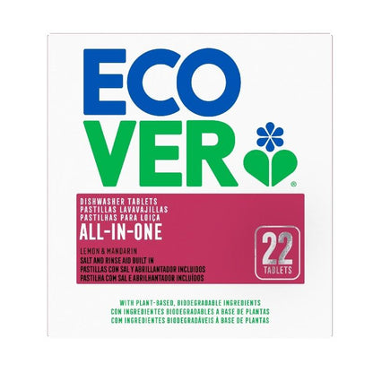 Pastilles pour lave-vaisselle tout-en-un Ecover 22 pastilles