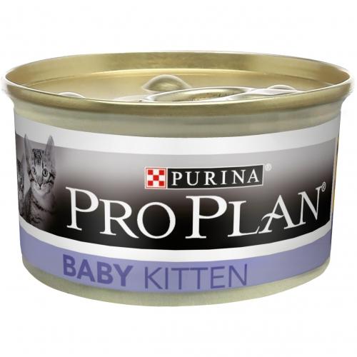 PRO PLAN Kot Puszka Moussen Baby Kitten Bogate w kurczaka 85 g
