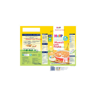 Muesli pour enfants aux fruits bio +10 mois HiPP 200 g