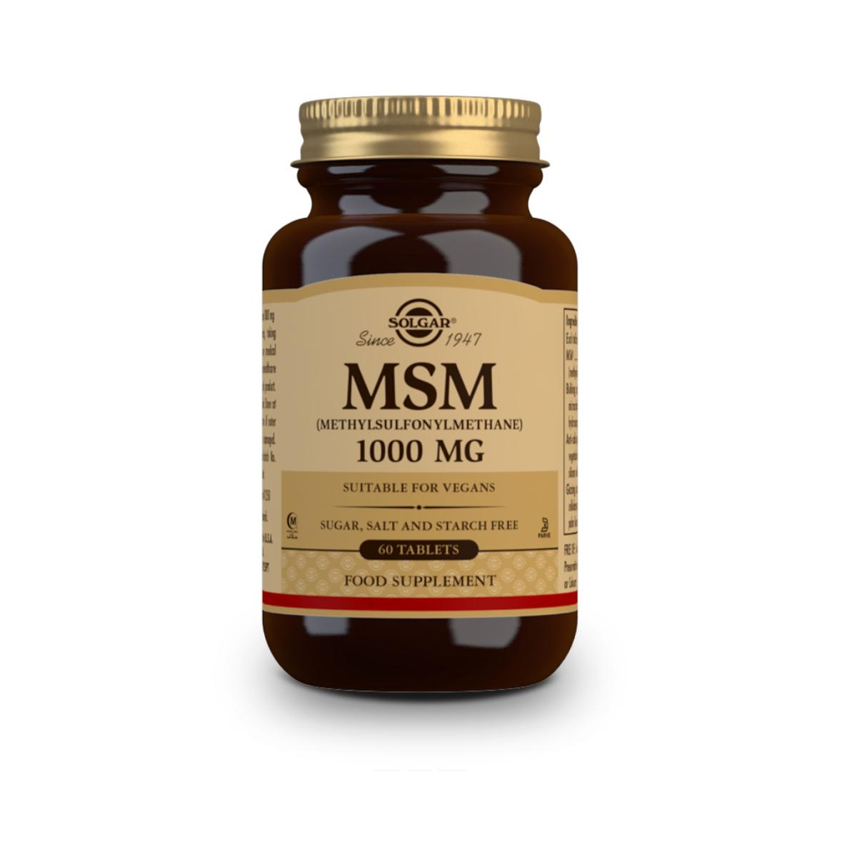 MSM (metylosulfonylometan), 60 tabletek po 1000 mg