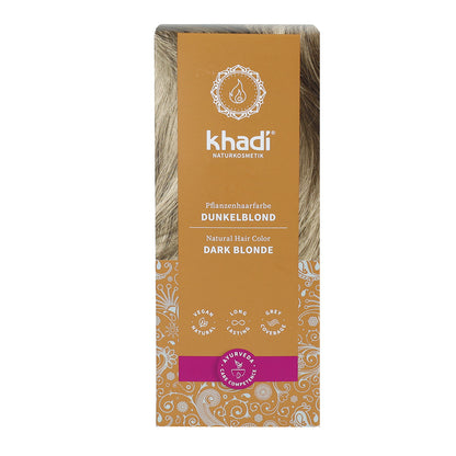 Natürliche Haarfarbe Dunkelblond Asche Khadi 100 g
