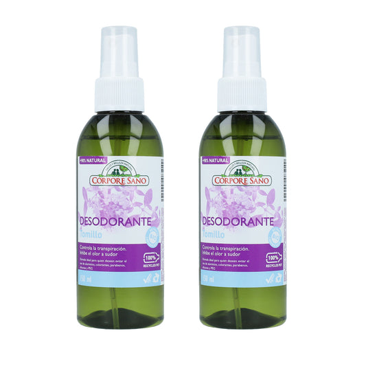 Pack of 2 Corpore Sano Thyme Deodorant 150 ml