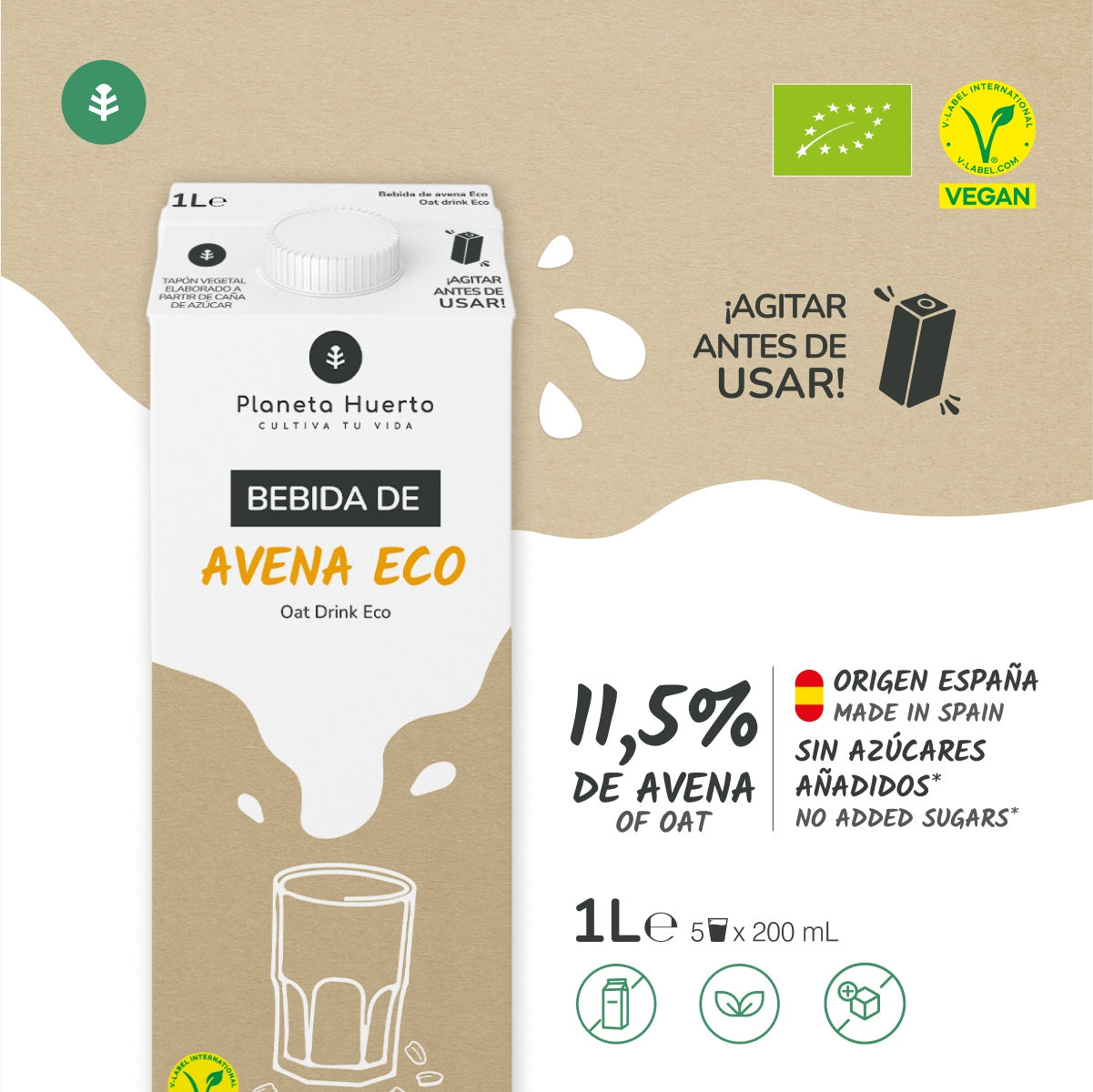 Boisson d'avoine ECO Planet Garden Boisson d'avoine 1L