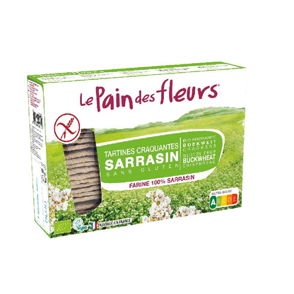 Knuspriges, geröstetes, glutenfreies Buchweizenbrot von Le Pain de Fleurs (300 g)