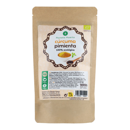 Turmeric and Pepper powder ECO Planeta Huerto 150 g
