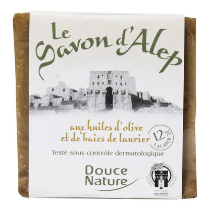 Aleppo-tvål 12 % laurel Douce Nature 100 g