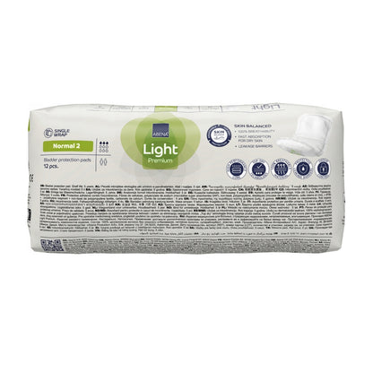 Serviettes hygiéniques Incontinence Light Premium Normal 2 Abena 12 unités