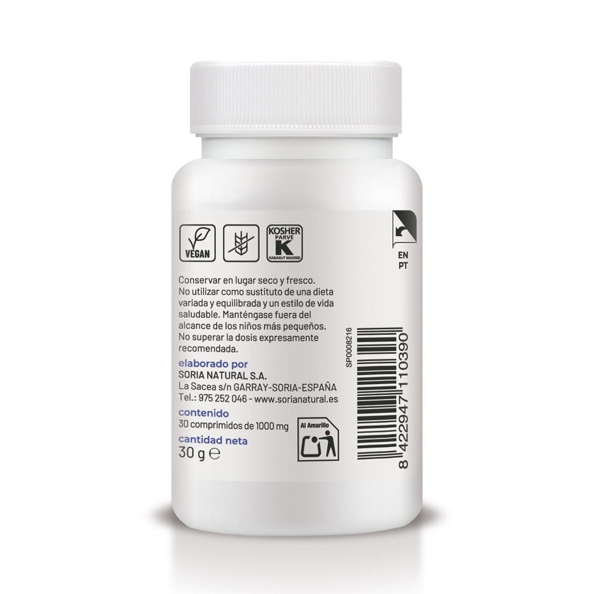 Vitamin B3 Lib. Sostenida, Soria Natural, 30 tabletter