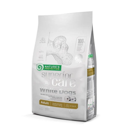 Nature's Protection White Dog Grain-Free Adult Small Breed Lamb Food 1.5 kg