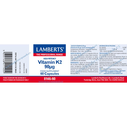 Vitamin K2 90 mcg 60 kapslar Lamberts