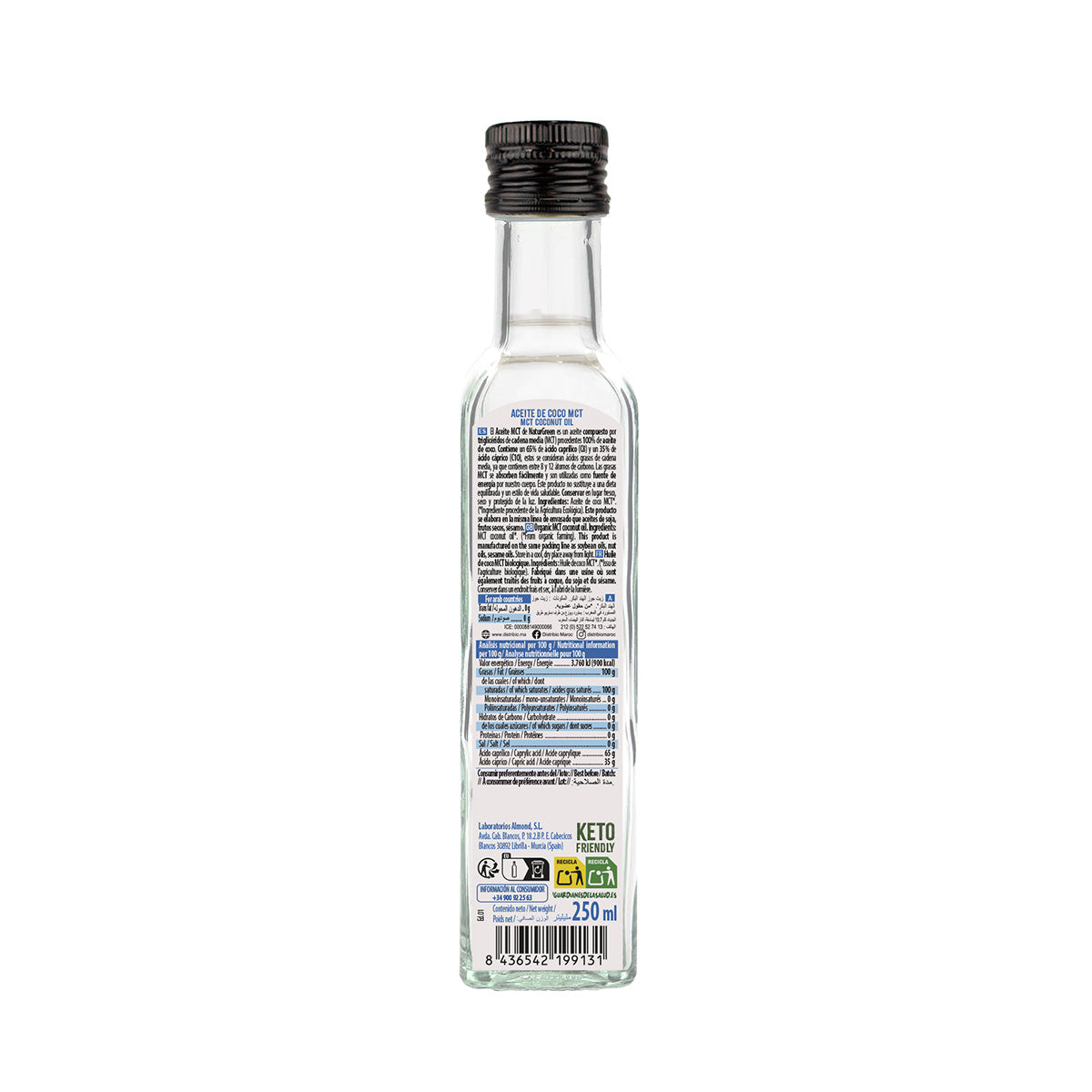 Aceite de Coco MCT Bio NaturGreen 250 ml