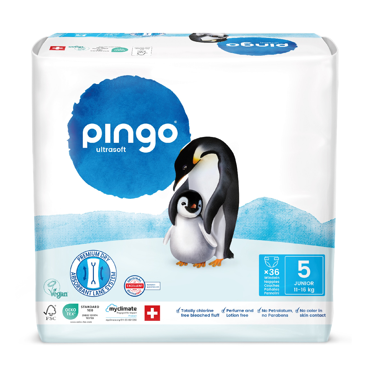 Windeln T5 (12-25 kg) Pingo 36 Stück