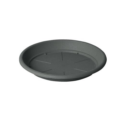 PVC Iniezione plant pot saucer - Anthracite 18 cm