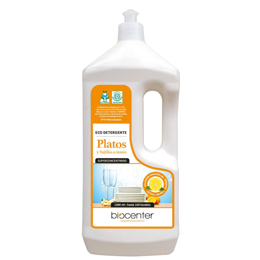 Biocenter Eco-Friendly Dishwashing Liquid for Hand Washing Dishes and Tableware 1 L