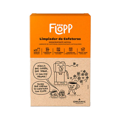Pack 2 x Limpiador Cafeteras - 1 estuche x 2 sobres Flopp