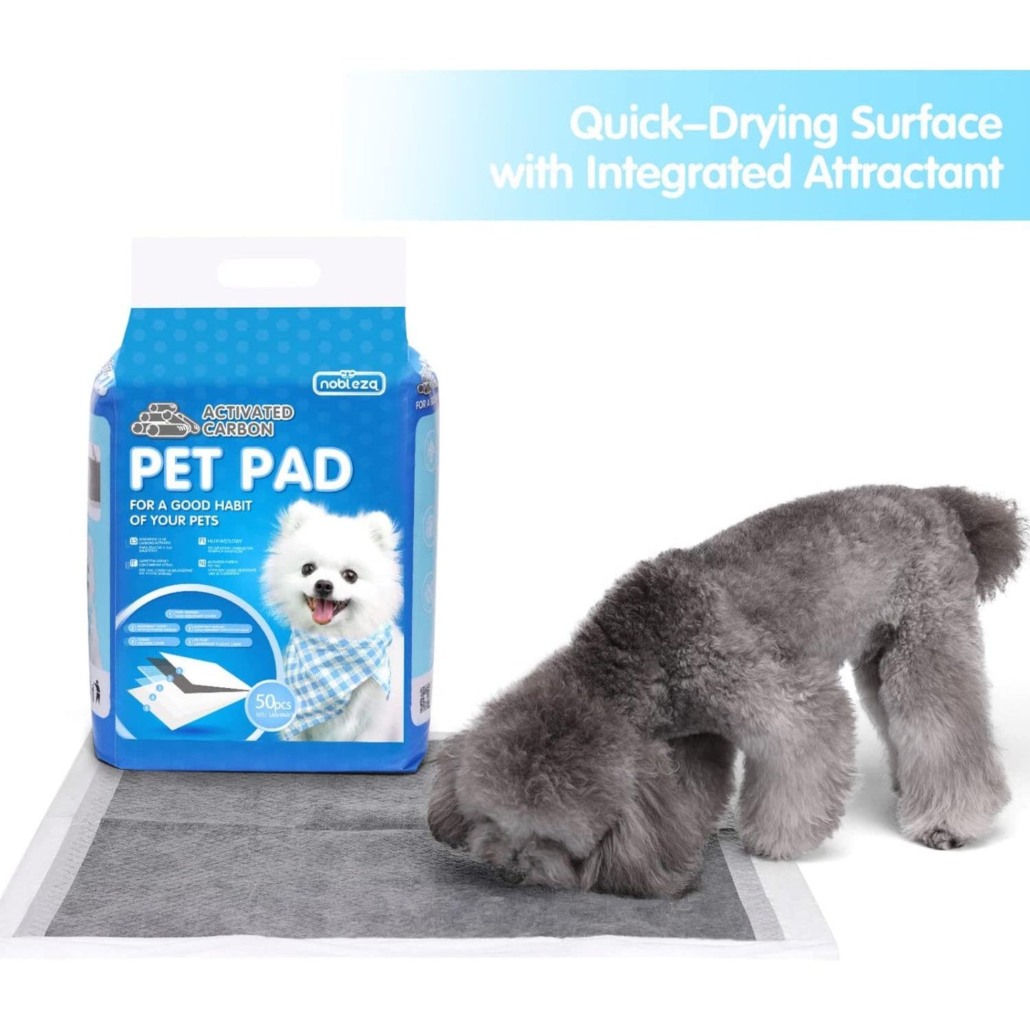 Activated carbon pad 60 x 60 cm Nobleza 50 pcs