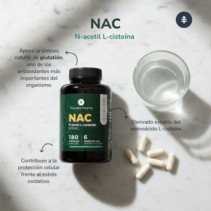 NAC 600 mg Planeta Huerto 180 capsules