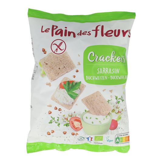 Le pain de fleurs Organic Gluten-Free Buckwheat Mini Crackers 75 g