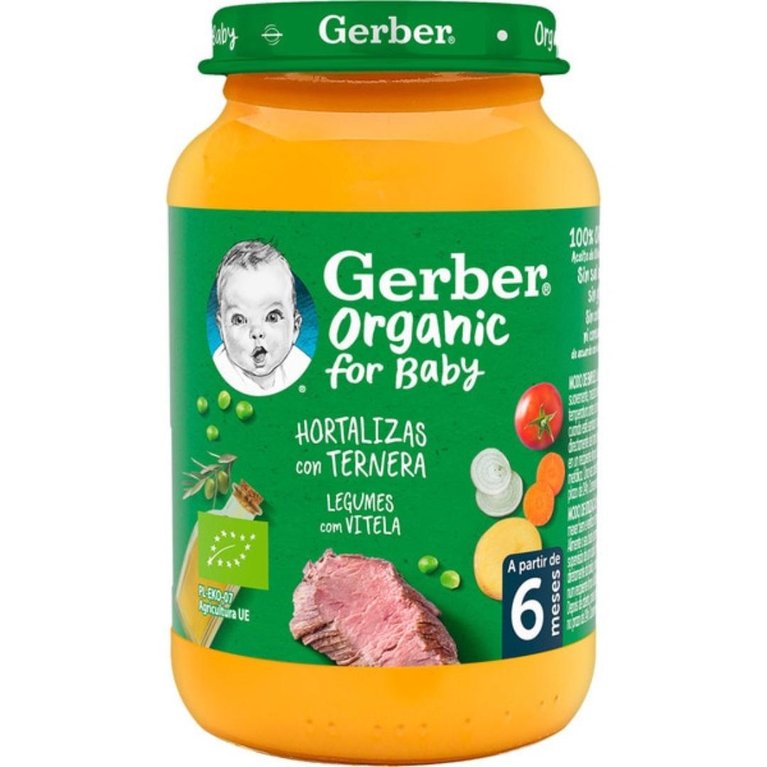 Potje biologische babyvoeding met groenten en rundvlees Gerber 190 g