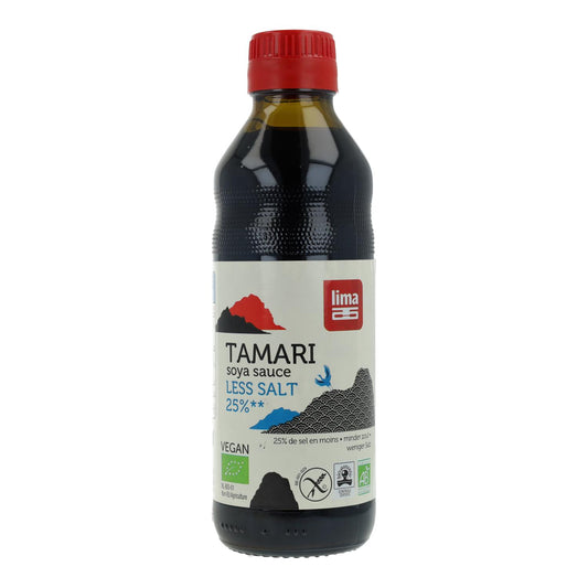 Tamari salsa de soja 25% menos de Sal ECO Lima 250 ml
