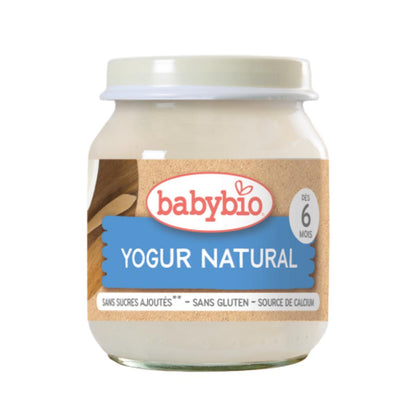 Yaourt nature au lait de vache biologique, 2 x 130 g. Babybio