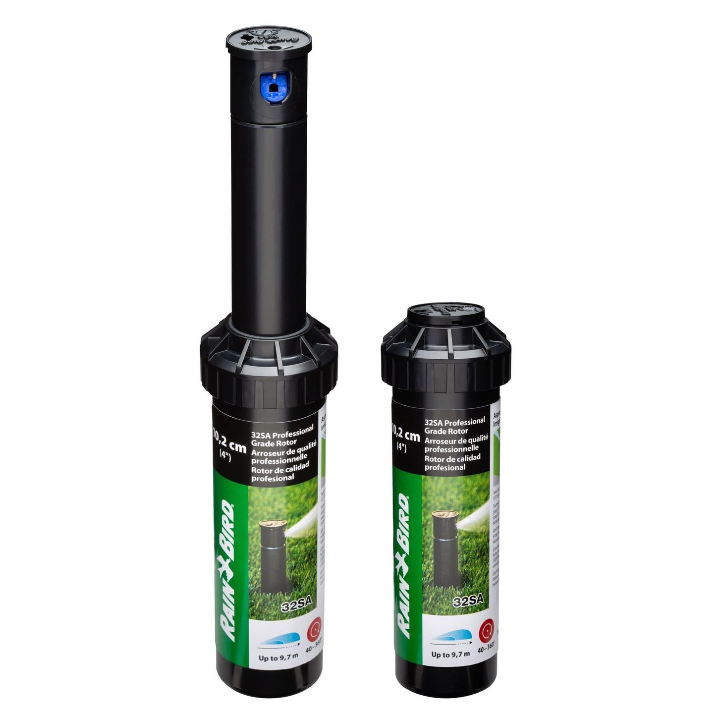 Rotor 32SA   10 cm, range from 4.6 to 10.7 m Rainbird