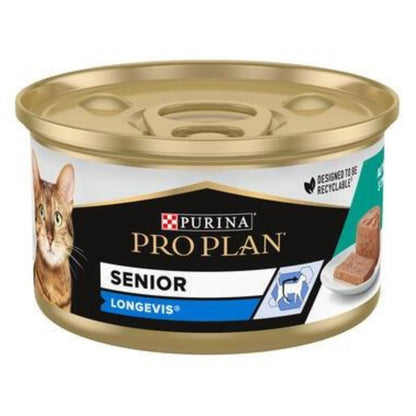 Pro Plan Senior Chat 7+ Longevis Mousse au thon Purina 85 g
