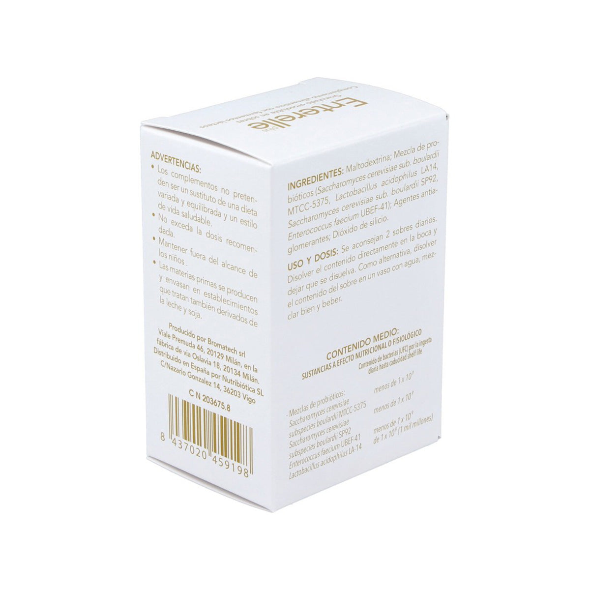 Enterelle plus probiotica Bromatech 24 zakjes